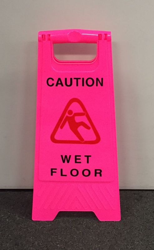Wet Floor Signs Pink Equipment General Cleaning Cleaning Equipment 